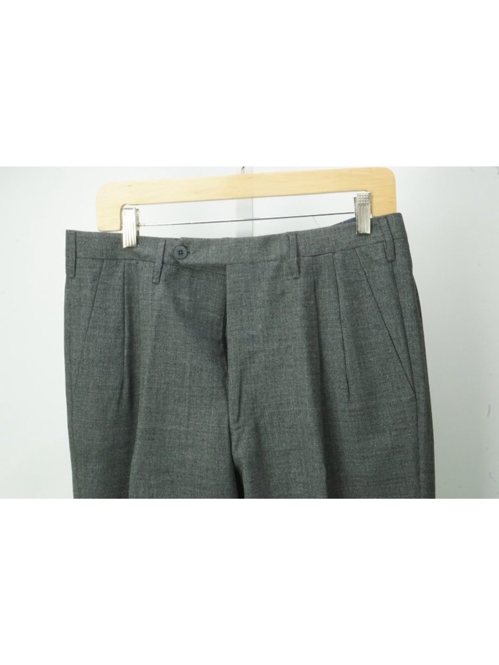 Rota Heathered Gray 100% Wool Mens Dress Pants Sz 48 EU BRAND NEW